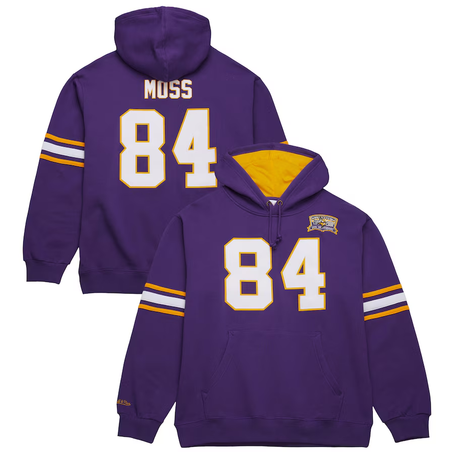 Men 2025 NFL Minnesota Vikings #84 Moss purple Hoodie 0819->minnesota vikings->NFL Jersey